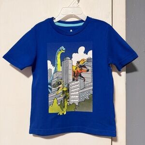 Blue Dinosaur Graphic Kids T-Shirt